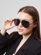 Очки солнцезащитные «OneSun. Авиаторы», UV 400, линза 5.5×6.5 см дужка 12 см, ширина 14 см, чёрные - Фото 8