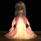 Кукла-светильник коллекционная керамика "Леди Оливия в нежно-сиреневом платье" Е14 50 см - Фото 6