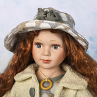 УЦЕНКА Кукла коллекционная керамика "Наташа с зайчиком" 60 см - Фото 4