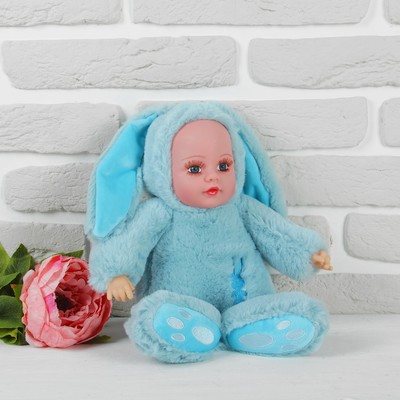 Мягкая игрушка "Кукла в пушистом костюмчике зайца", цвета микс