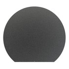 Лист притопочный, круглый, чёрный, сталь 1,2 мм, 90 х 80 см - Фото 1