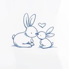 Ванна детская «Кролики» со сливом, 102 см, белая - Фото 2