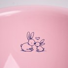 Ванна детская «Кролики» со сливом, 86 см, цвет розовый - Фото 4