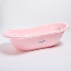 Ванна детская «Кролики» со сливом, 86 см, цвет розовый - Фото 2