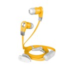 Наушники с микрофоном Harper HV-103 Yellow, вкладыши вакуумные, желтые - Фото 1