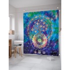 Фотоштора для ванной «Мандала», размер 180 х 200 см, разноцветный - Фото 2