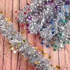 Мишура новогодняя «Зимнее волшебство. Глянец звёзды», d=7 см, 200 см, МИКС - Фото 1