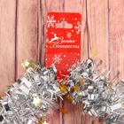 Мишура новогодняя «Зимнее волшебство. Глянец звёзды», d=7 см, 200 см, МИКС - Фото 2