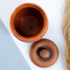 Горшочек для запекания Кунгурская керамика «Молочение», 700 мл, коричневый - Фото 3
