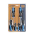 УЦЕНКА Набор отверток ТУНДРА, 3х75, 5х100, 6х125 мм (+/-), сатин, двухкомпонентная рукоятка - Фото 3