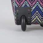 Сумка дорожная на колёсах «Зигзаг», 1 отдел, 1 наружный карман, разноцветный - Фото 4