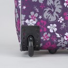 Сумка дорожная на колёсах, отдел на молнии, наружный карман, цвет фиолетовый - Фото 4