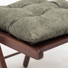 Подушка на стул ворсовая 03-250 42х42х13 см, велюр, ПЭ 100% - Фото 2