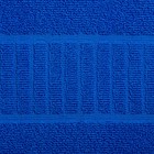 Полотенце махровое букле 50х90 см, синий, хл 100%, 380 г/м2 - Фото 2