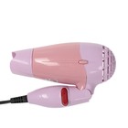 УЦЕНКА Фен для волос LuazON LF-23, 800 Вт, 2 скорости, 1 режим, складная ручка, розовый - Фото 2
