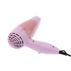 УЦЕНКА Фен для волос LuazON LF-23, 800 Вт, 2 скорости, 1 режим, складная ручка, розовый - Фото 5