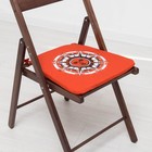 Подушка на стул Стороны света, 41х26х41 см, репс хл 100%, ппу - Фото 1