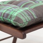 Подушка на стул Шотландка, 42х42х13 см, ПЭ 100% - Фото 2