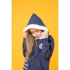 Джемпер (Толстовка) для девочки, рост 110 см, цвет синий LR17-422 - Фото 3