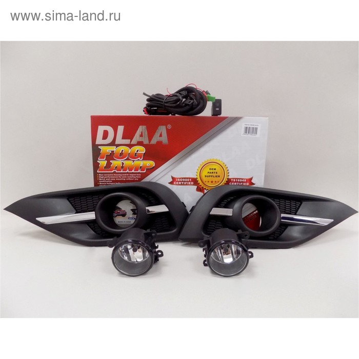 Фара противотуманная HD-532E, Honda CRV 2012-2014 г, хром