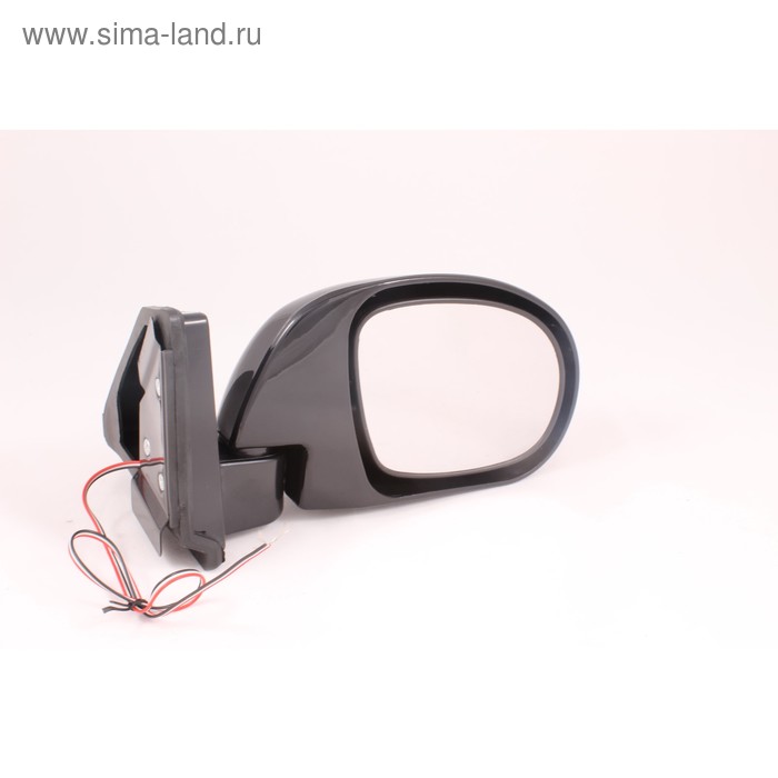 Зеркало боковое универсальное 3252B, черное, 6 диодов, 2 шт. - Фото 1