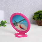 Зеркало настольное - подвесное «Круг», с рамкой под фотографию, d зеркальной поверхности 12 см, фасовка 10 шт, цвет МИКС - Фото 4