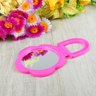 Зеркало складное-подвесное, круглое, d=8см, без увеличения, цвет МИКС - Фото 3