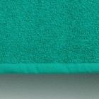 Полотенце махровое гладкокрашеное 70х140 см, морская волна, хл 100%, 400 г/м2 - Фото 2