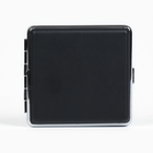 Портсигар на 20 сигарет, 10×9×2 см, черный - Фото 2