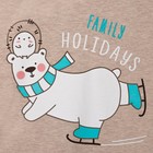 Футболка удлинённая женская KAFTAN "Happy family" бежевый, р-р 50-52, 100 % хлопок - Фото 2
