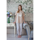 Футболка удлинённая женская KAFTAN "Happy family" бежевый, р-р 50-52, 100 % хлопок - Фото 6