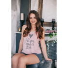 Майка женская KAFTAN Love, размер 40–42 (XS), хлопок 100 % - Фото 1