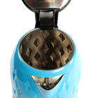 Чайник электрический HOMESTAR HS-1013, металл, 2 л, 1500 Вт, голубой - Фото 4