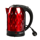 Чайник электрический HOMESTAR HS-1013, металл, 2 л, 1500 Вт, красный - Фото 1