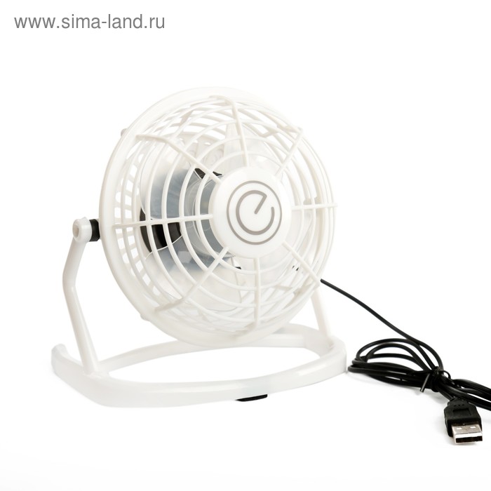 Вентилятор ENERGY EN-0604, настольный, 2.5 Вт, 1 скорость, пластик, белый - Фото 1