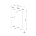 Зеркало настенное «Айсберг», 60×74 см, рама МДФ, 55 мм - фото 20804276