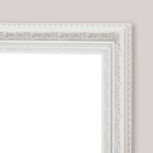 Зеркало настенное «Верона», белое, 60×74 см, рама пластик, 60 мм - фото 20804299