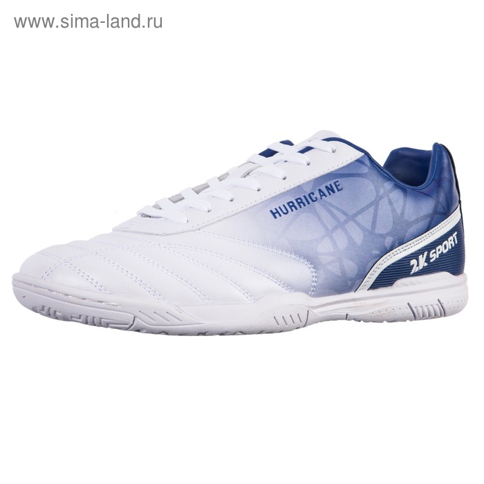 Футзальные бутсы детские 2K Sport Hurricane IC, white/royal, размер 38 - Фото 1