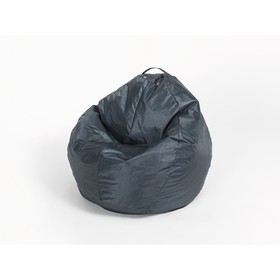 Кресло - мешок «Груша» малая, ширина 60 см, высота 85 см, цвет сине - чёрный, плащёвка