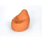 Кресло-мешок «Груша», средняя, ширина 75 см, высота 120 см, цвет оранжевый, рогожка - фото 298011119