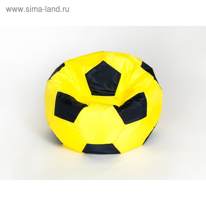 Кресло-мешок «Мяч» малый, диаметр 70 см, цвет жёлто-чёрный, плащёвка - Фото 1
