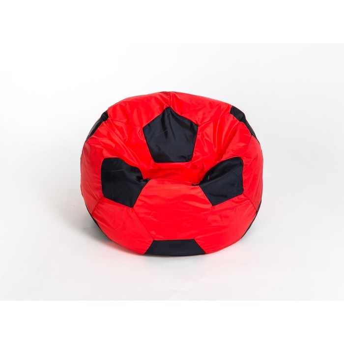 Кресло мешок Wowpuff «Мяч», плащёвка, ширина 70 см, цвет красно-чёрный