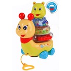 Игрушка "Улитка" с пирамидкой, свет, звук - Фото 1