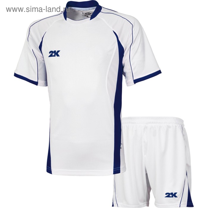 Комплект футбольной формы 2K Sport Forte, white/white/navy, размер XXS - Фото 1