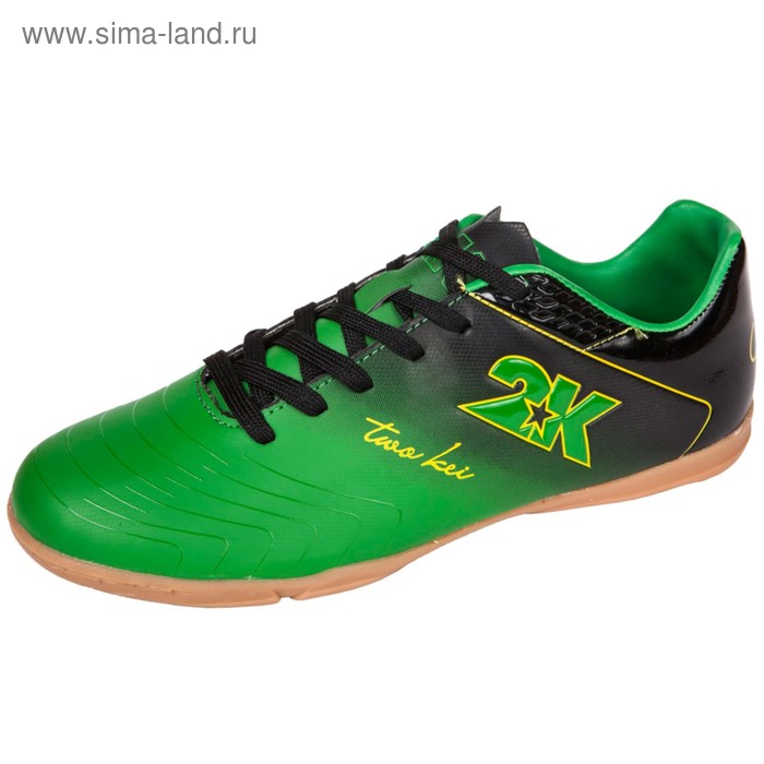 Бутсы футзальные 2K Sport Santos, green/black, размер 41 - Фото 1