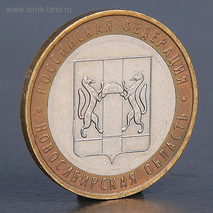 Монета "10 рублей 2007 Новосибирская область " - Фото 1