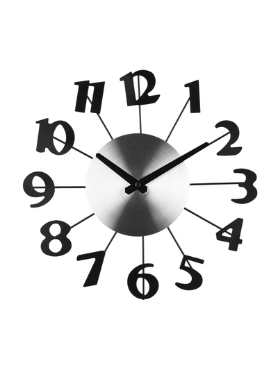 Часы настенные интерьерные «Большие цифры», бесшумные, плавный ход, d=31 см, от батарейки 1хАА