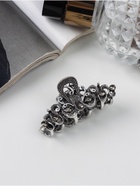 Крабик для волос «Ночной бриз», узоры, 4.5 см, серебристый - Фото 4