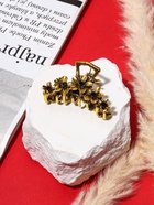 Крабик для волос «Каспиан», незабудки, 5 см, золото - фото 53661674 Крабик для волос «Каспиан», незабудки, 5 см, золото - фото 53661674