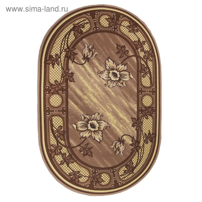 Ковёр Лиана, размер 200х300 см, цвет бежевый войлок 195 г/м2 - Фото 1